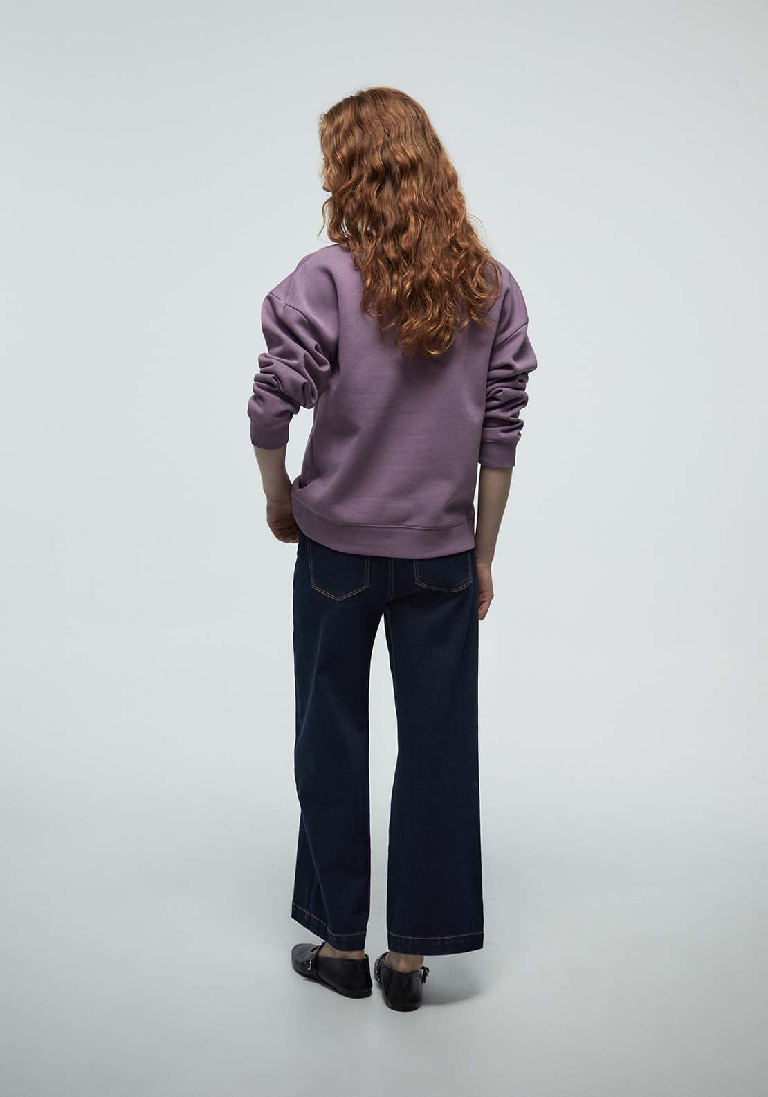 Matching Semi Basic Sweatshirt - Purple