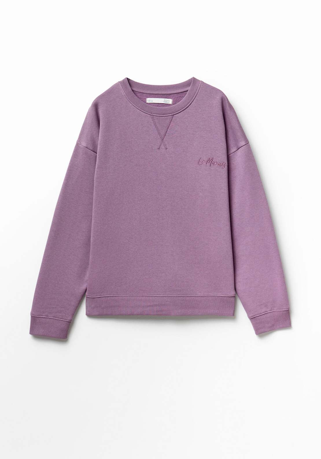 Matching Semi Basic Sweatshirt - Purple