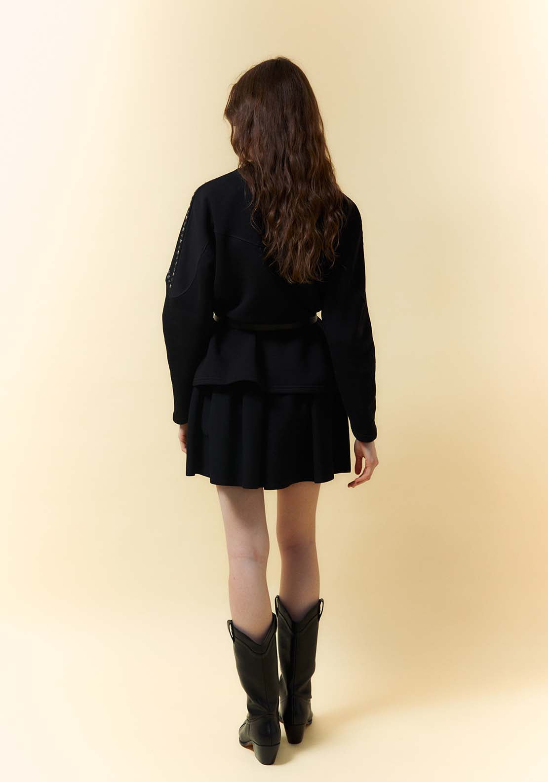 Stud Detail Sweatshirt - Black