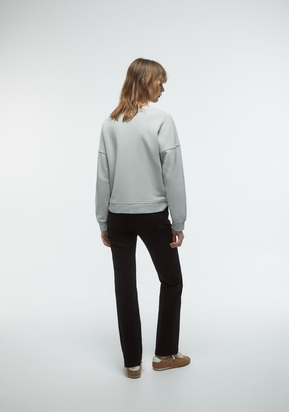 Faded Appliqué Sweatshirt - Blue