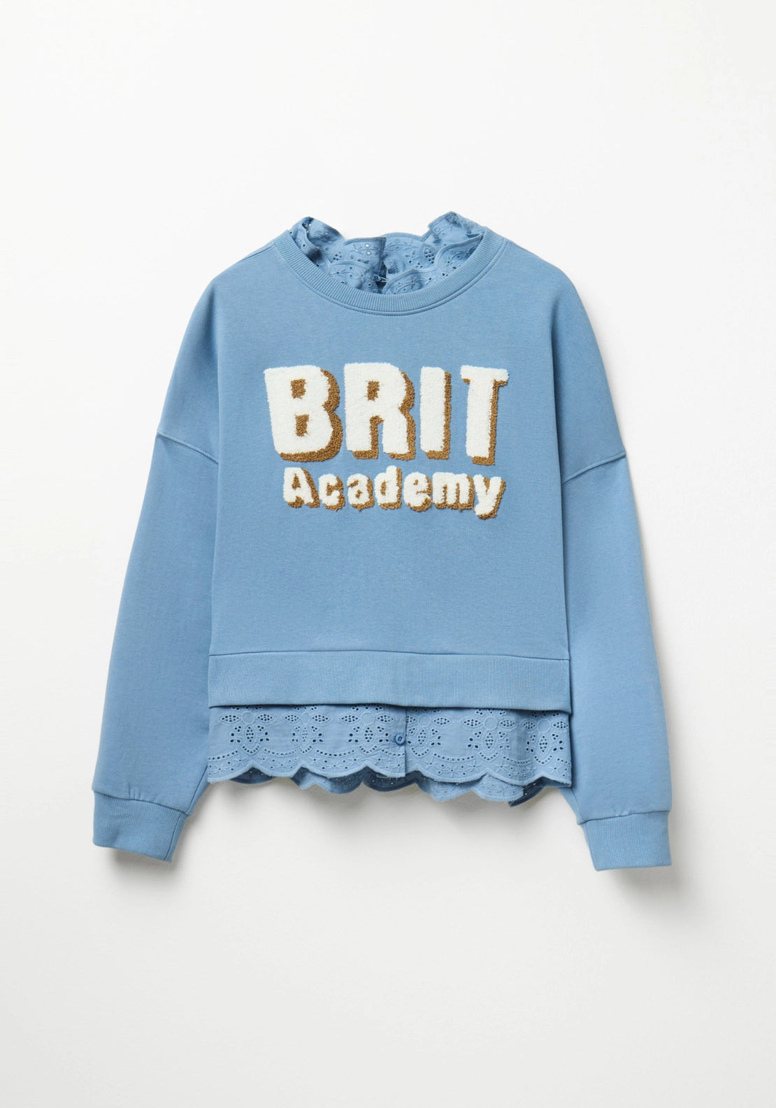 Bouclé Graphic Sweatshirt - Blue