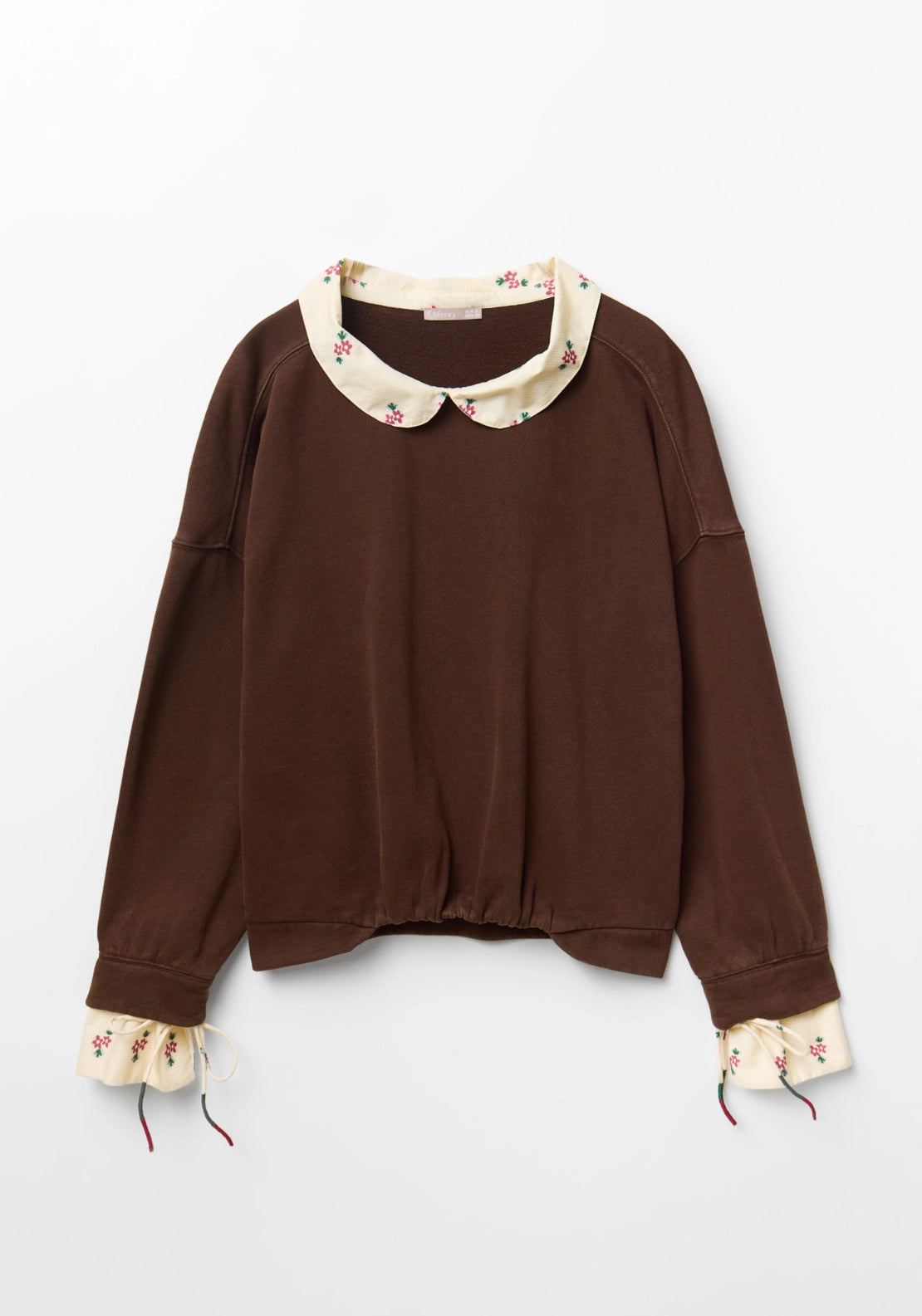 Floral Mix Sweatshirt - Brown