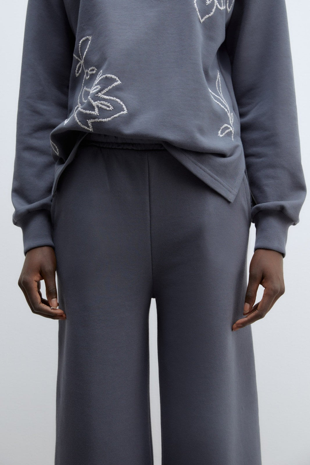 Sfera Embroidered trousers - Lead 4 Shaws Department Stores