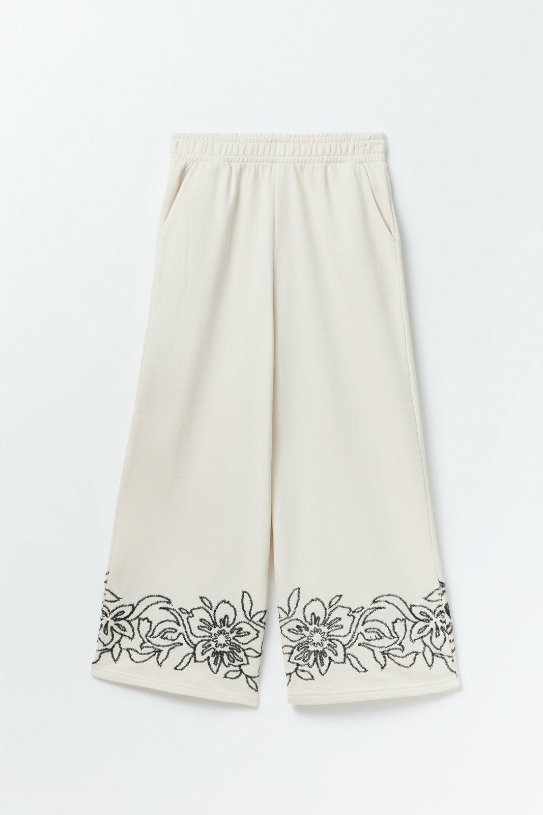 Sfera Embroidered trousers - Beige 5 Shaws Department Stores