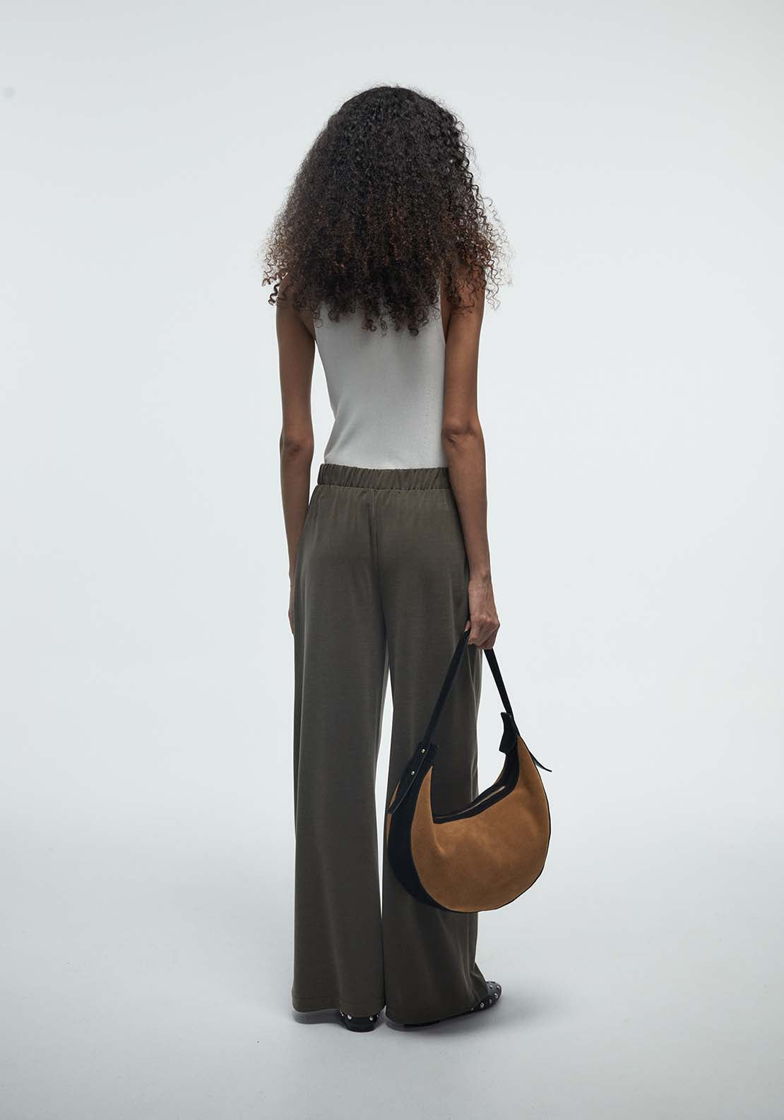 Loose Fit Trousers - Green