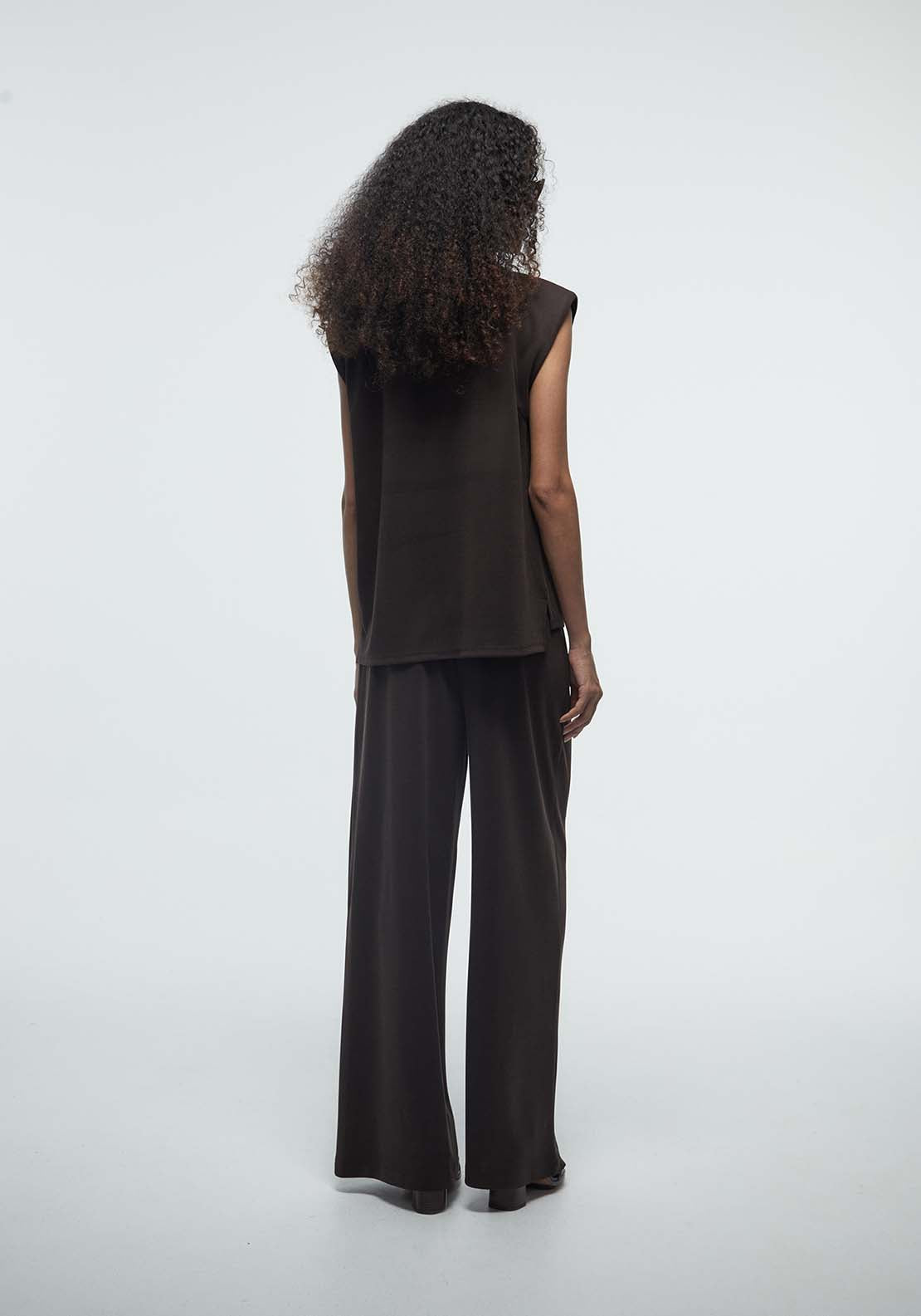 Loose Fit Trousers - Brown