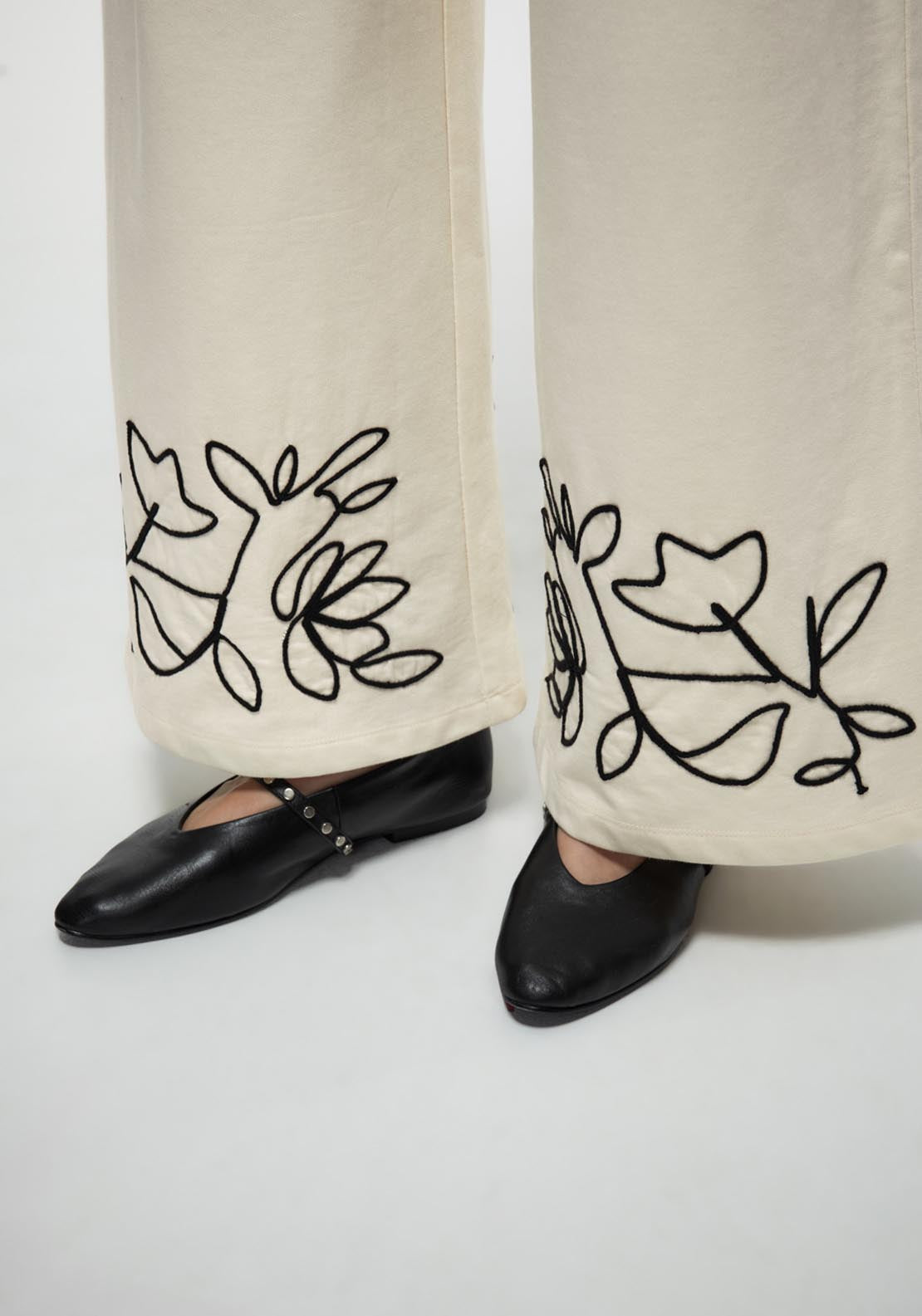 Sfera String Art Matching Trousers - Cream 3 Shaws Department Stores