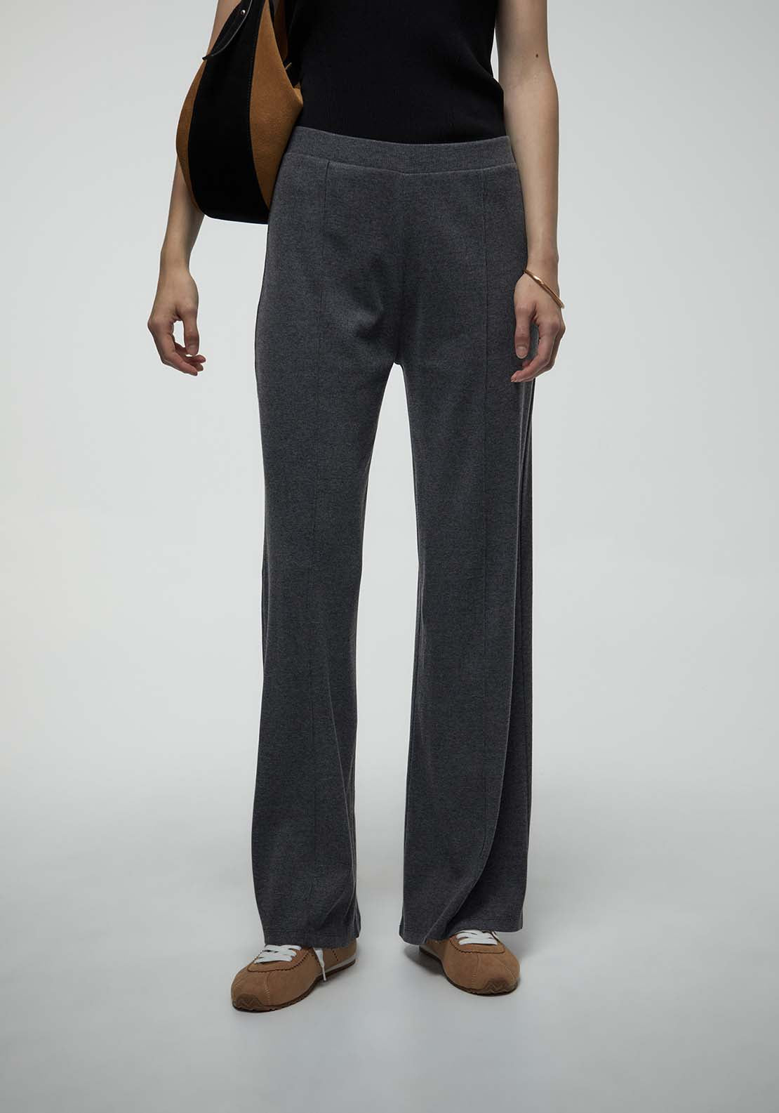 Seam Detail Trousers - Grey