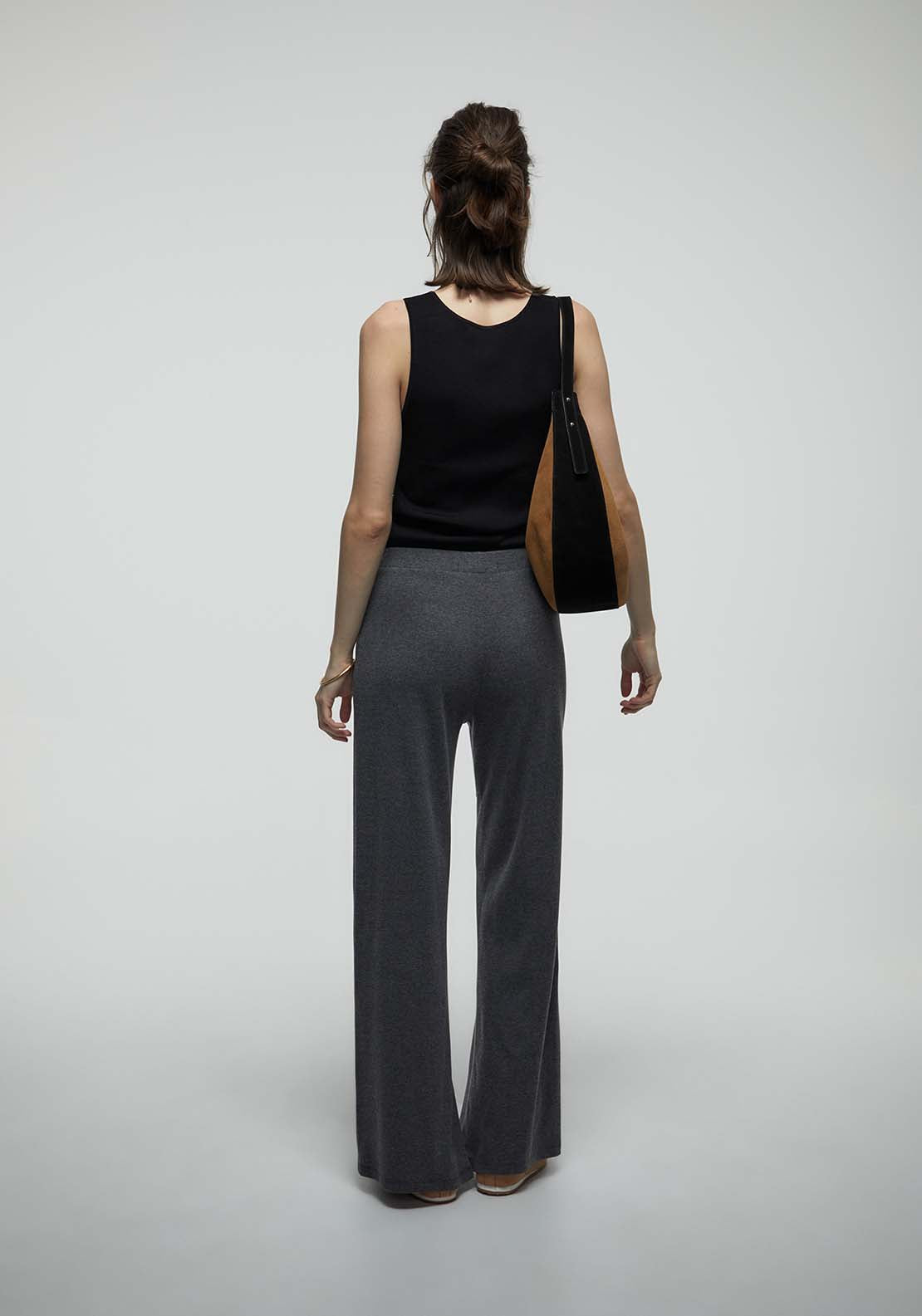 Seam Detail Trousers - Grey