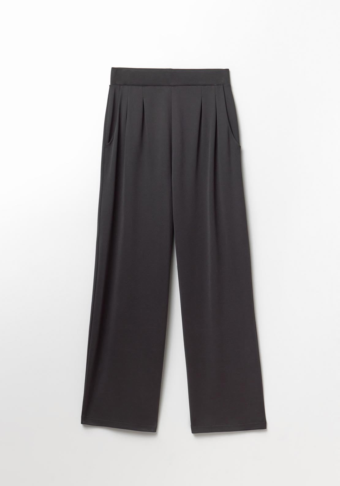 Matching Pleated Trousers - Black
