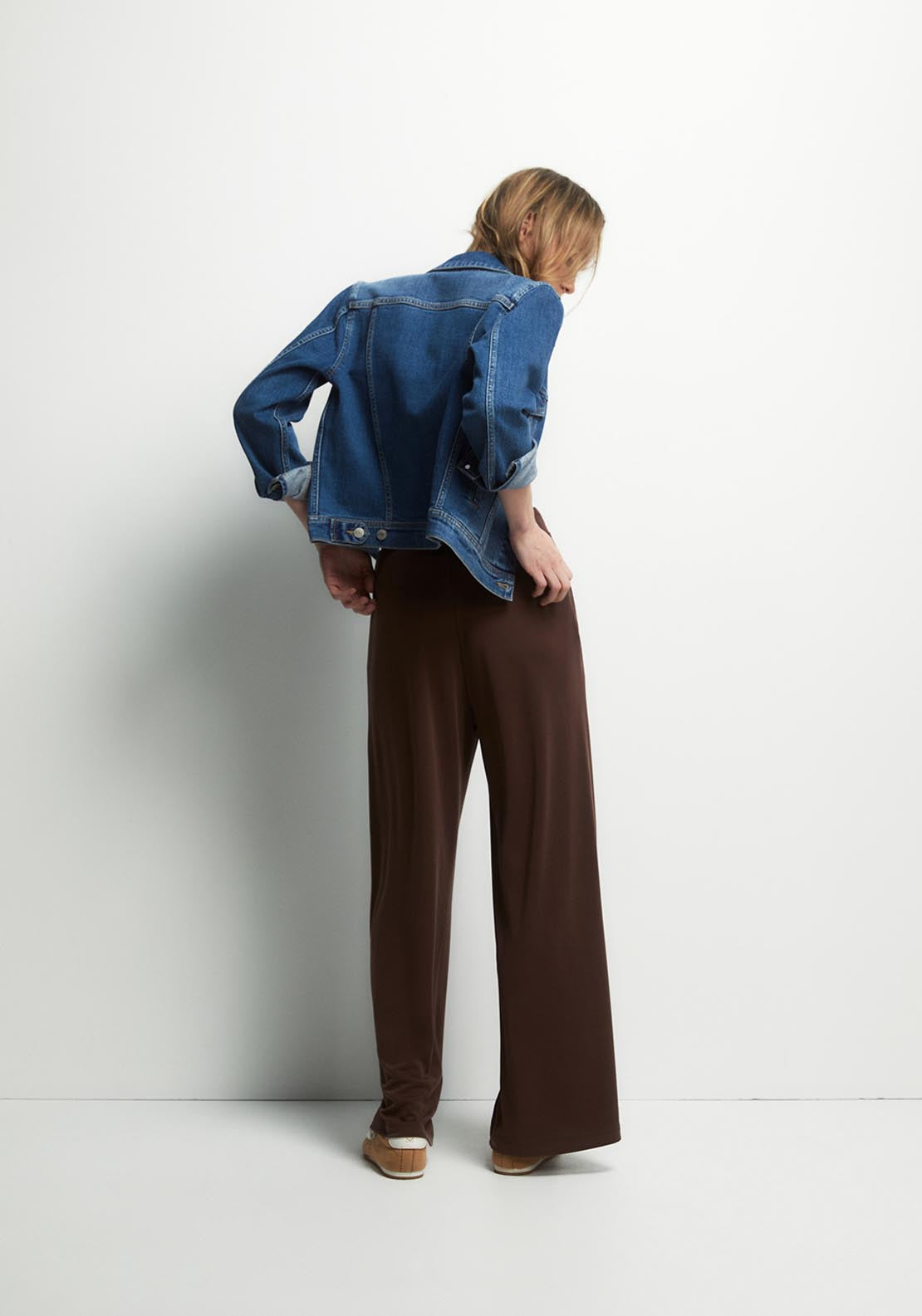 Matching Pleated Trousers - Brown
