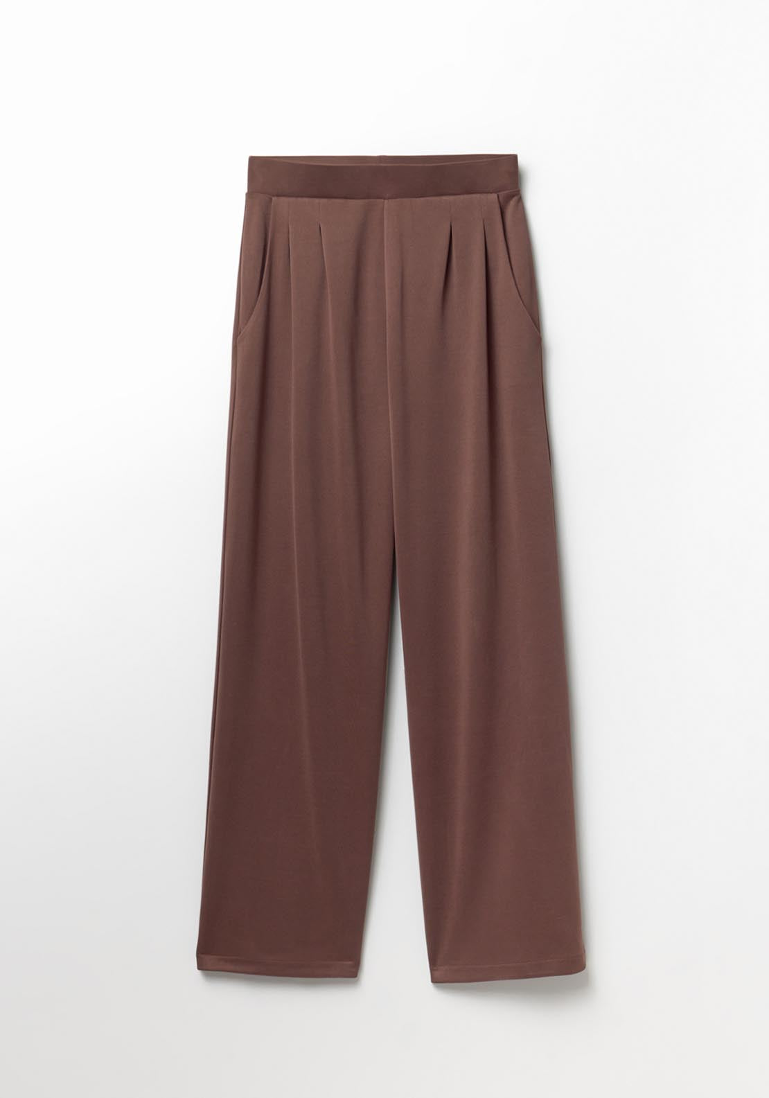 Matching Pleated Trousers - Brown