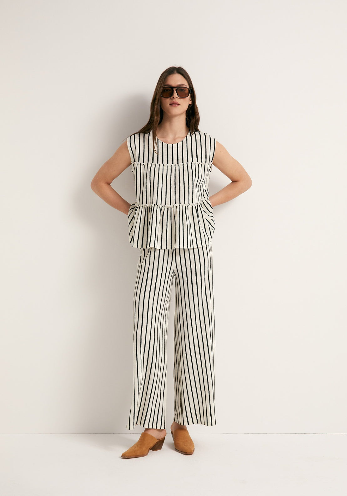 Matching Bambula Trousers - Black