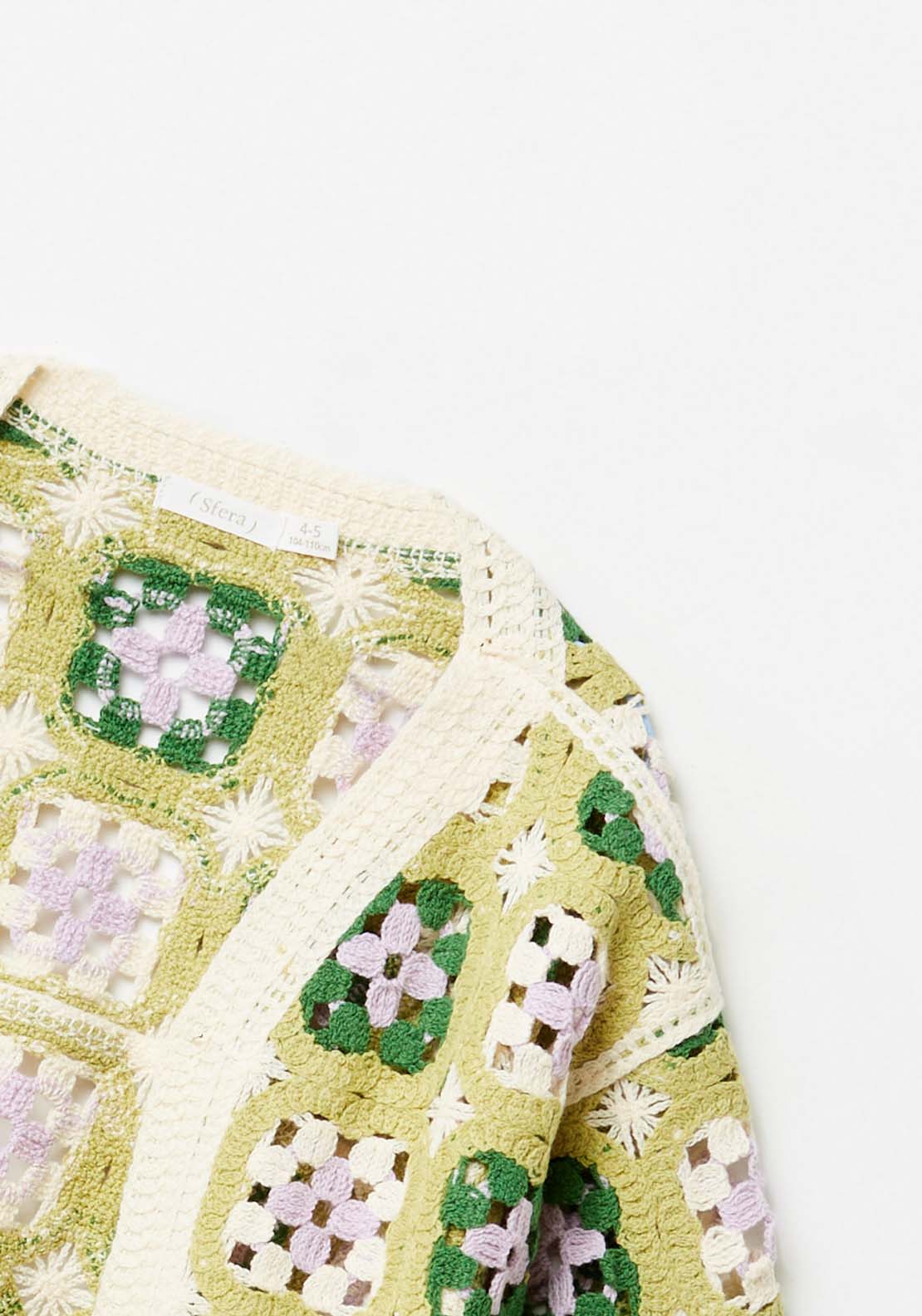 Sfera Crochet Kimono - Green 5 Shaws Department Stores