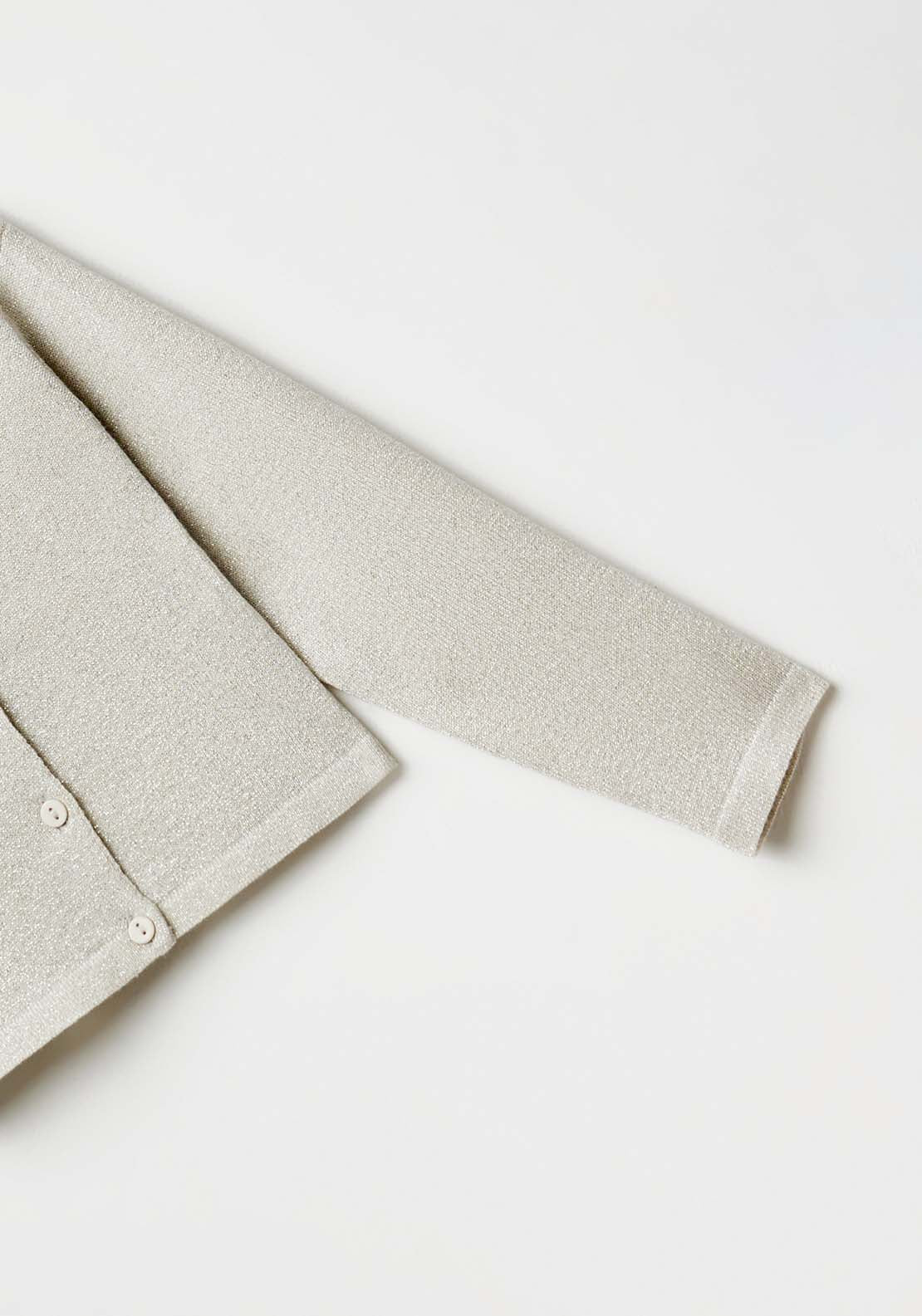 Sfera Girls Basic cardigan - Rhodium 2 Shaws Department Stores