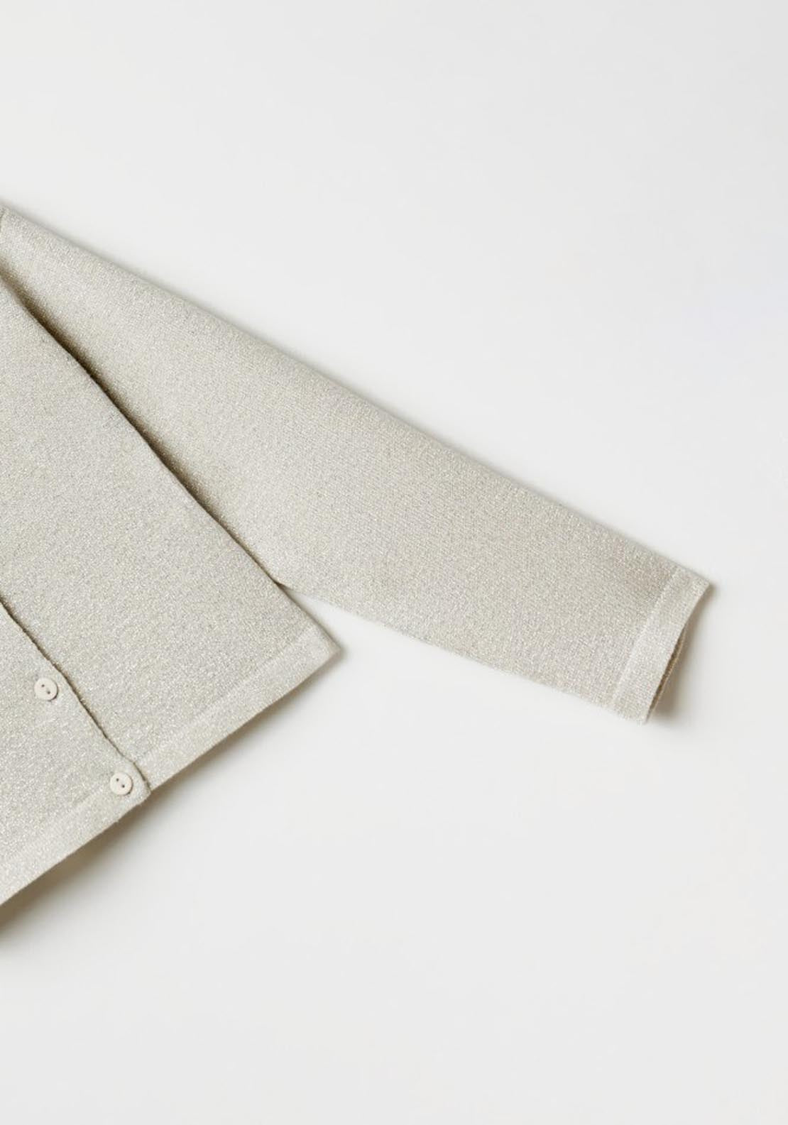 Sfera Girls Basic cardigan - Rhodium 4 Shaws Department Stores