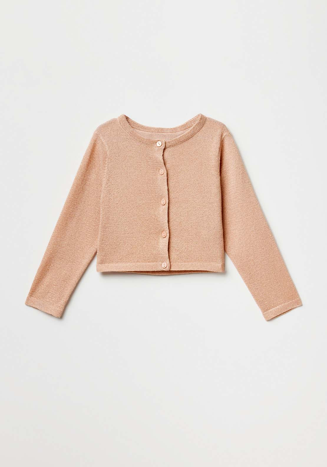 Sfera Girls Basic cardigan - Pink 1 Shaws Department Stores
