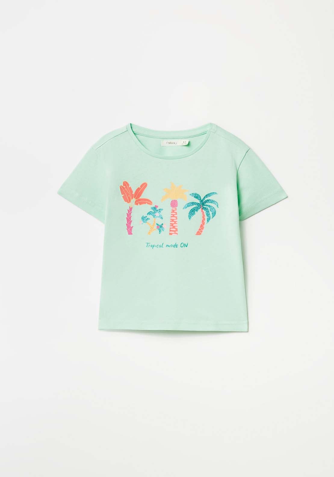 Sfera Palm Tree T-Shirt - Green 1 Shaws Department Stores