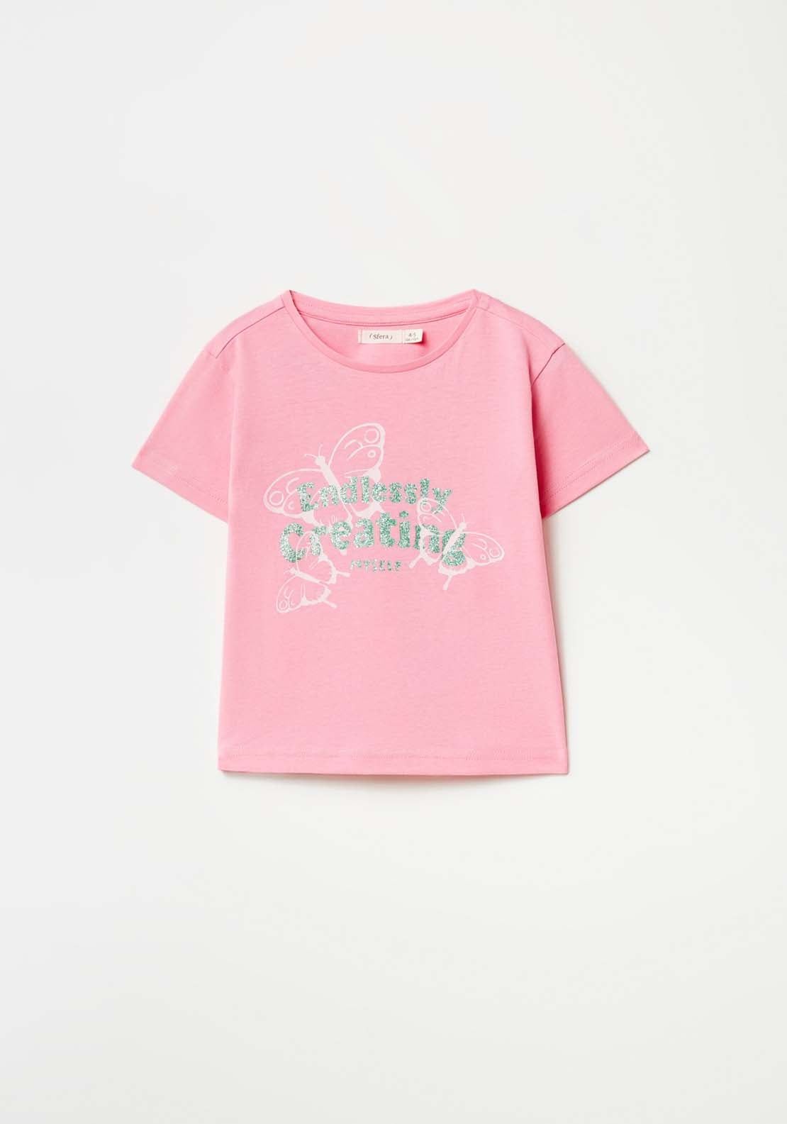 Sfera Butterfly T-Shirt - Pink 1 Shaws Department Stores