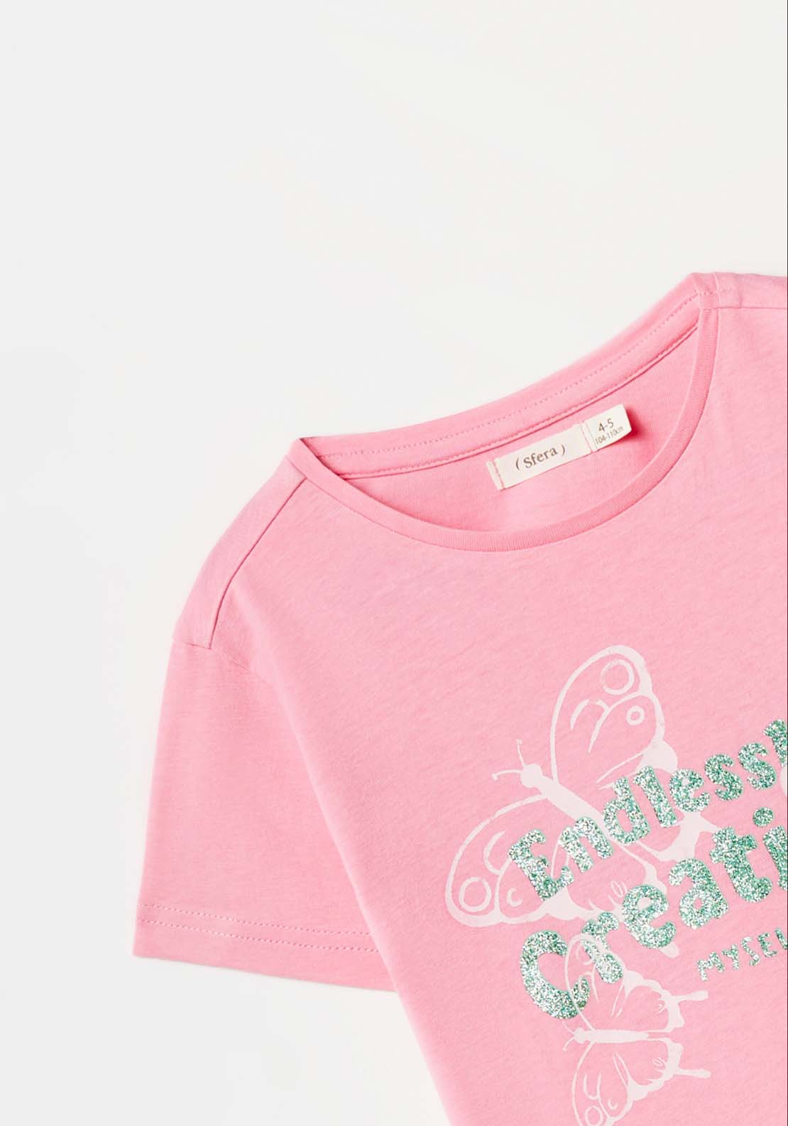 Sfera Butterfly T-Shirt - Pink 2 Shaws Department Stores