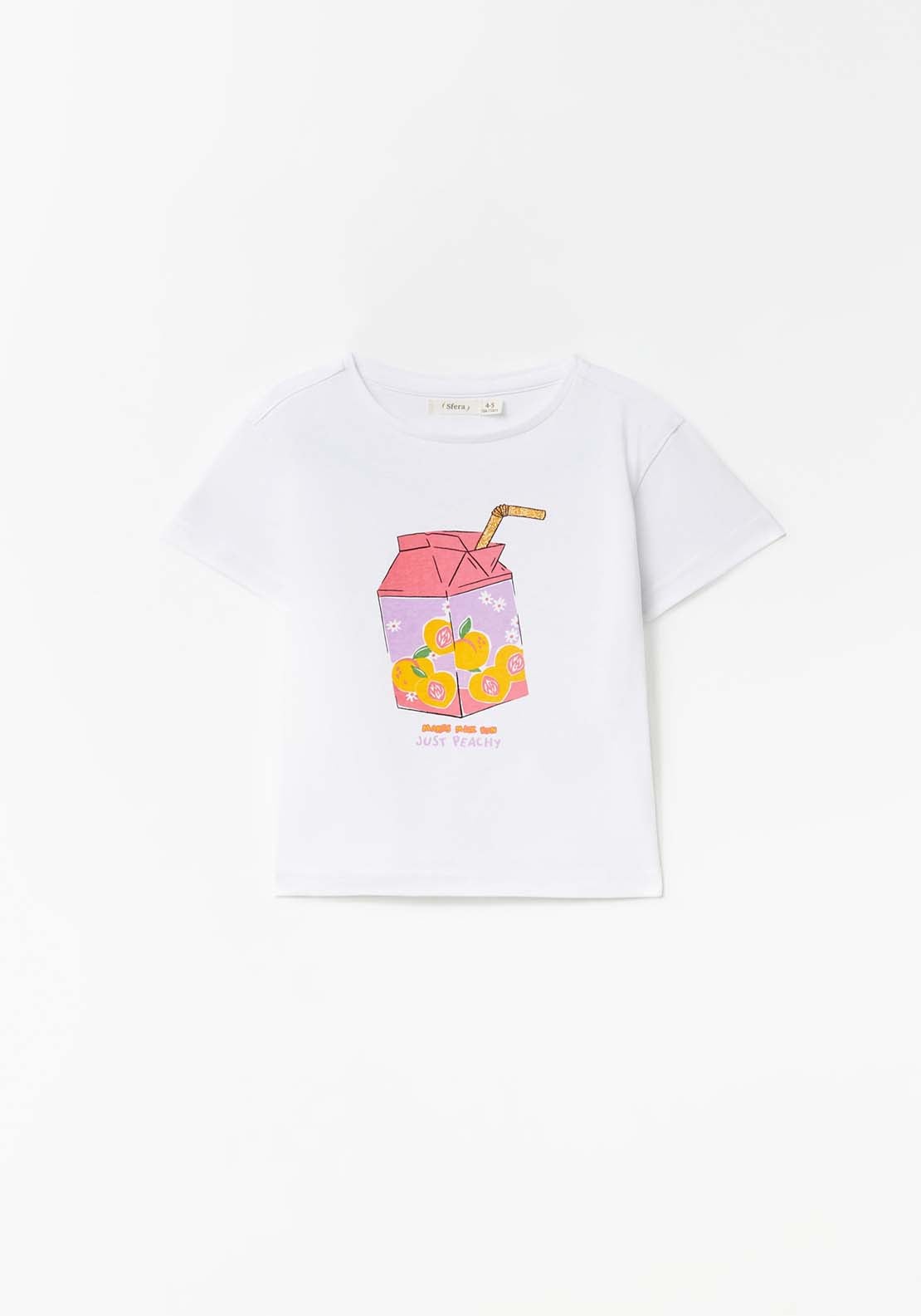 Sfera Juice Carton T-Shirt - White 1 Shaws Department Stores