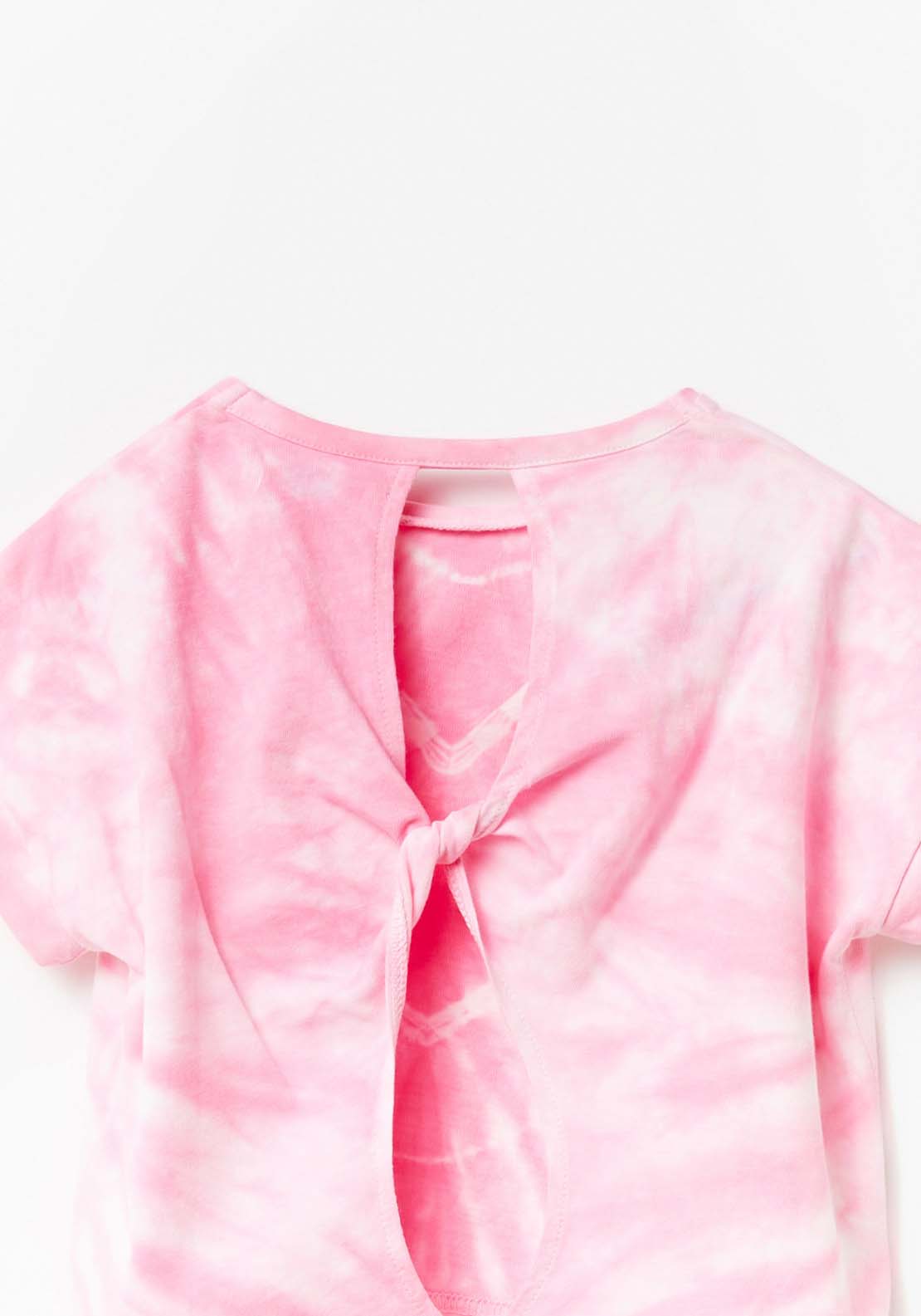 Sfera Tie Dye Love Heart T-Shirt - Pink 2 Shaws Department Stores