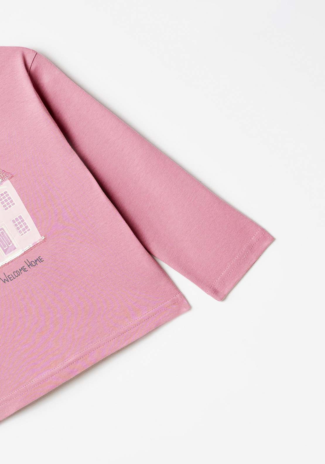 Sfera Long Sleeve House Tshirt - Pink 3 Shaws Department Stores