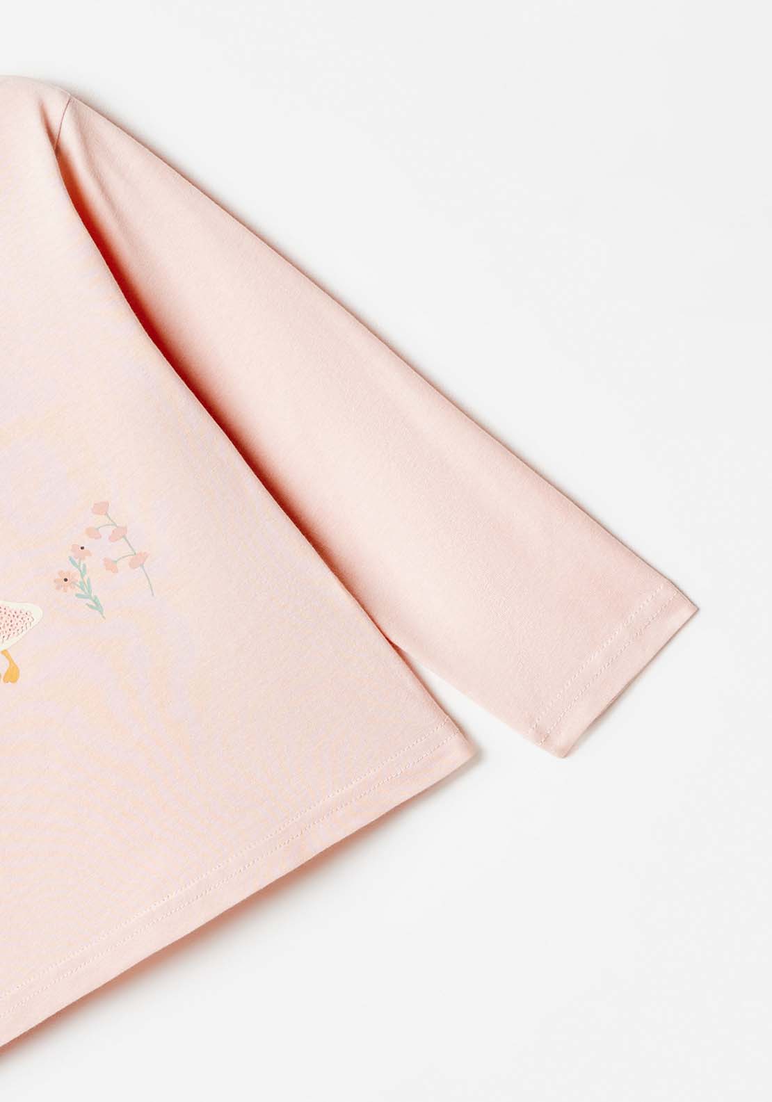 Sfera Long Sleeve Duck Tshirt - Pink Light 3 Shaws Department Stores