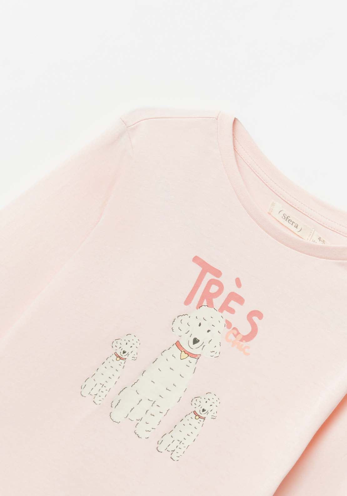 Sfera Girls Long-sleeved T-shirt - Pink Light 2 Shaws Department Stores