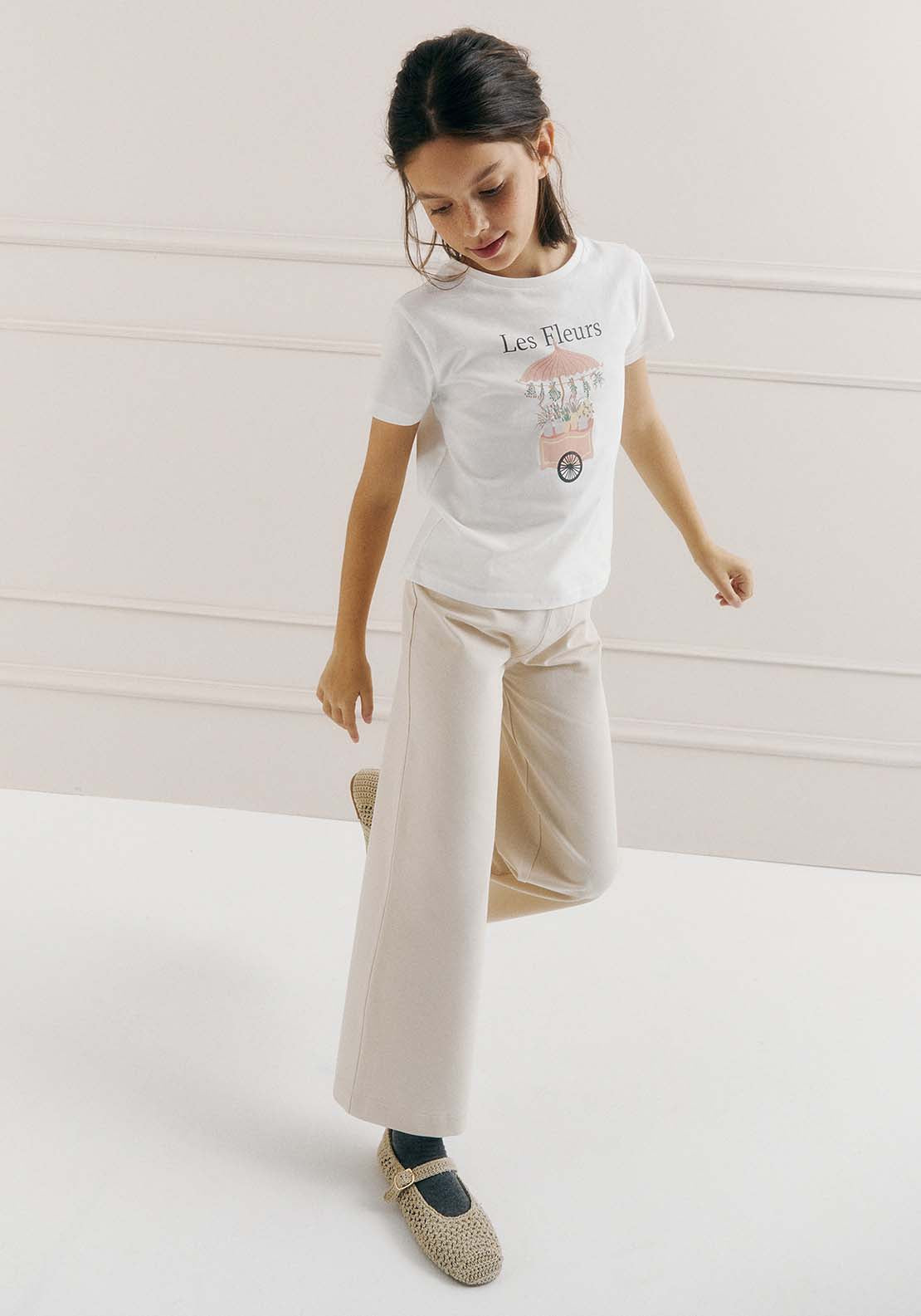 Sfera Placement print T-shirt - White Off 1 Shaws Department Stores
