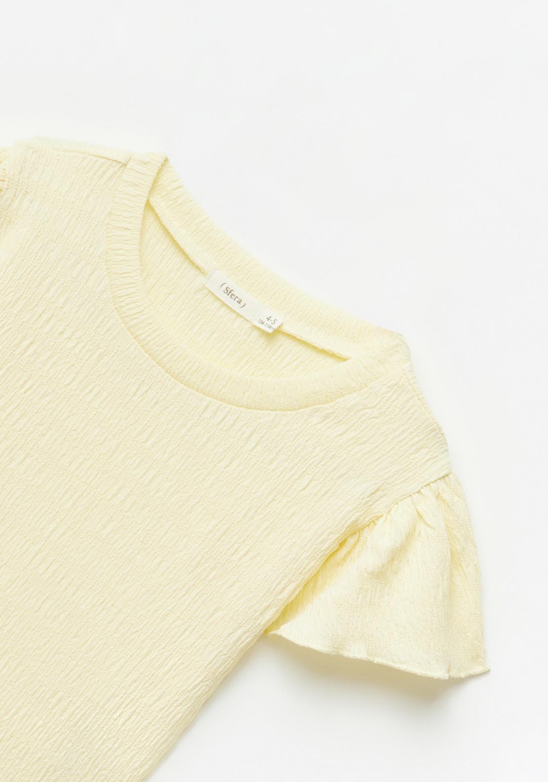 Sfera Wrinkle-Effect Top - Yellow 2 Shaws Department Stores