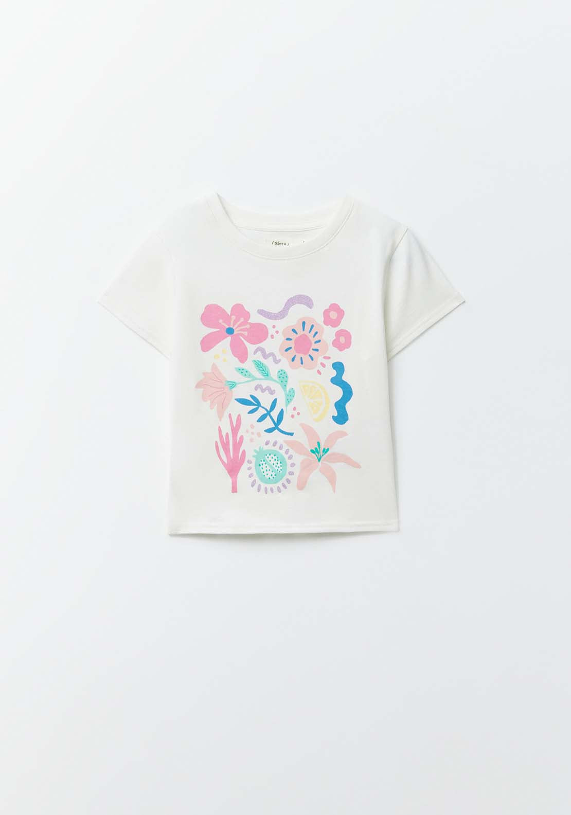 Sfera Motifs T-shirt - White 1 Shaws Department Stores