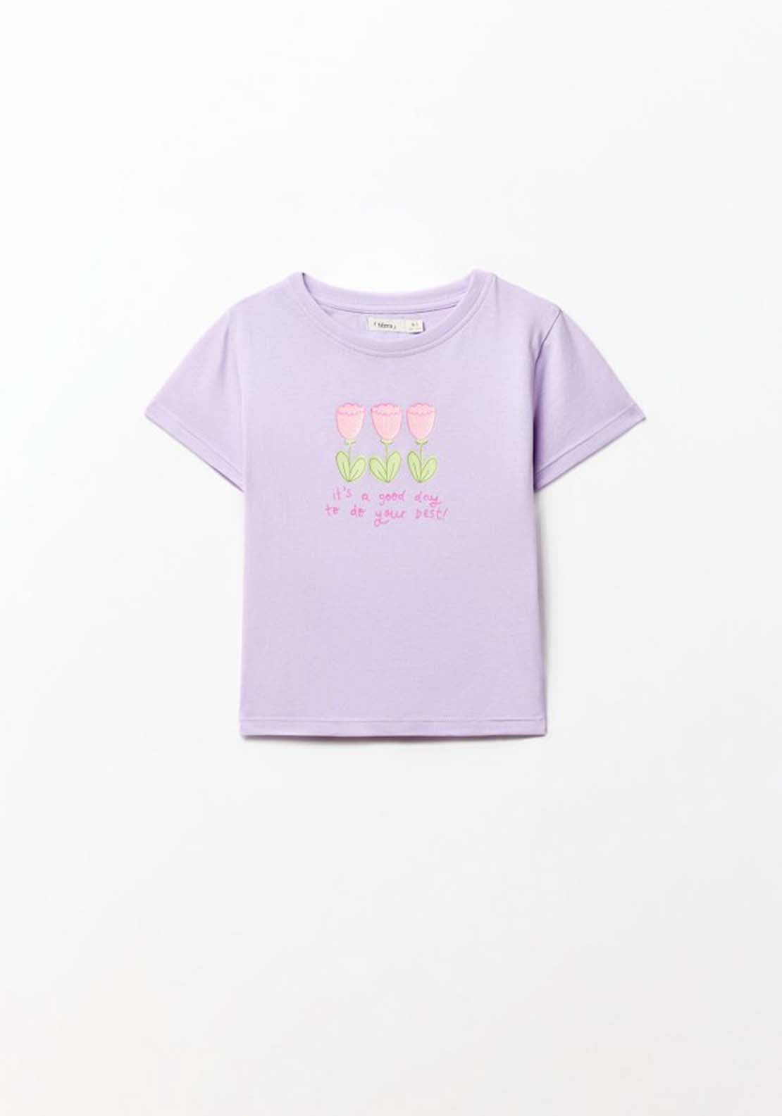 Print T-Shirt - Purple