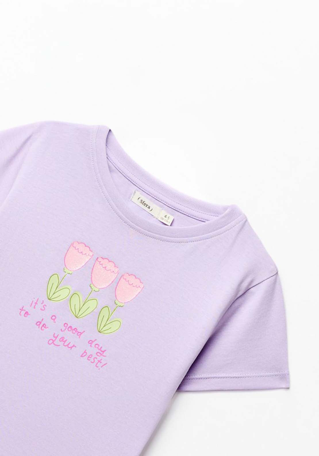 Print T-Shirt - Purple
