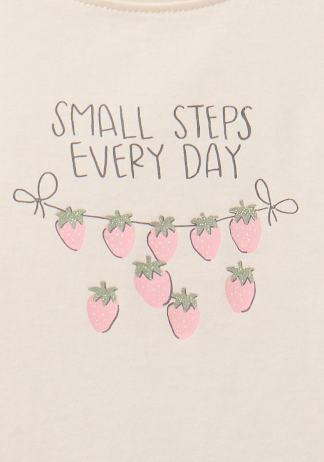 Strawberries T-shirt - Cream