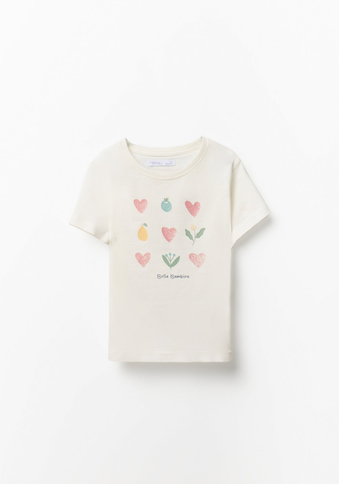Little Hearts T-Shirt - Cream