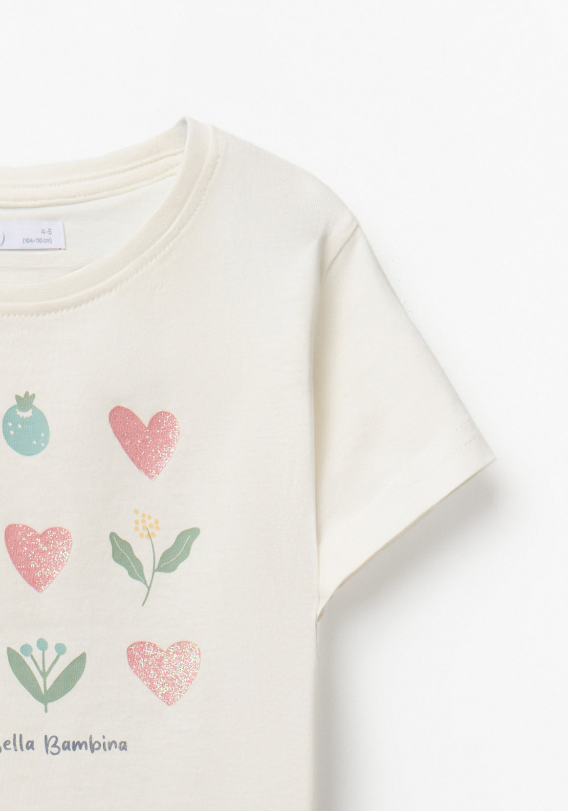 Little Hearts T-Shirt - Cream