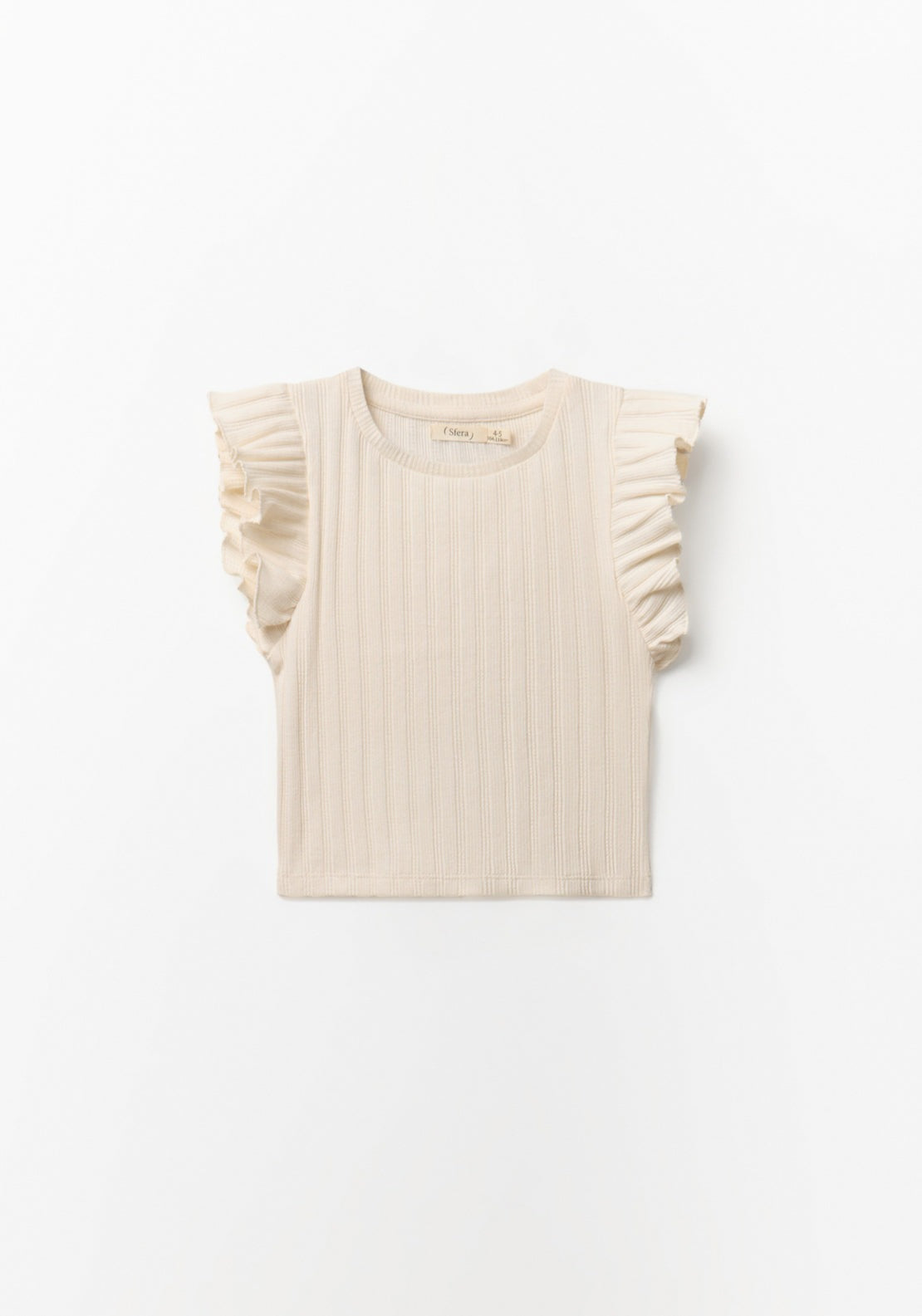 Rib-Knit Top - Cream