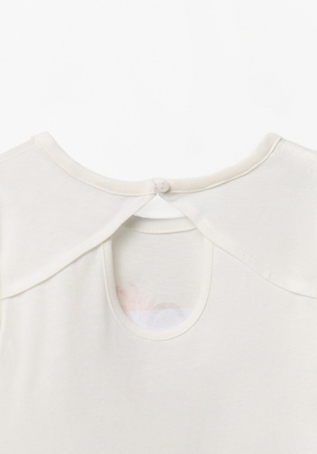 Tulle Basket T-Shirt - Cream