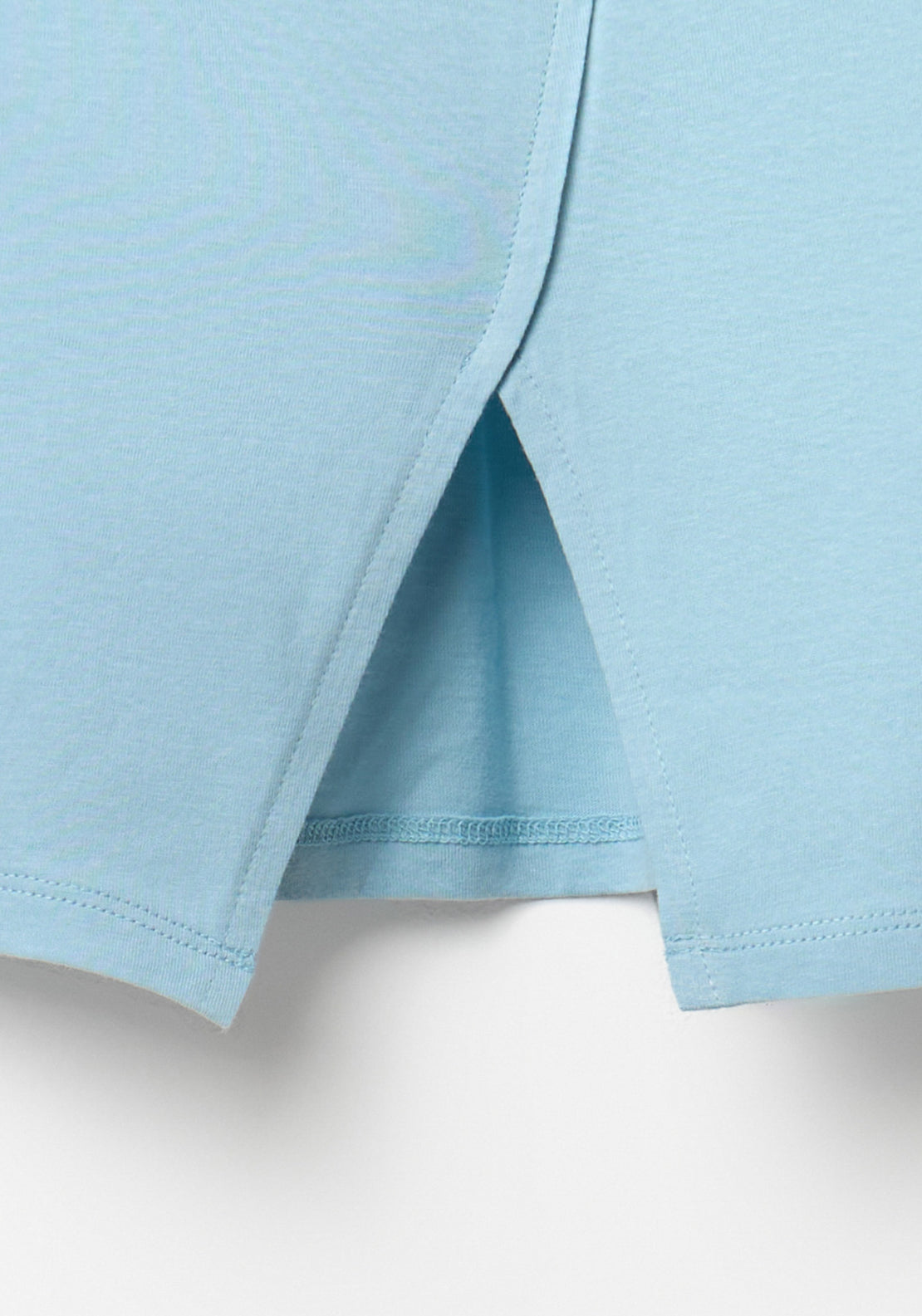 Cord Embroidery Daisies Top - Blue