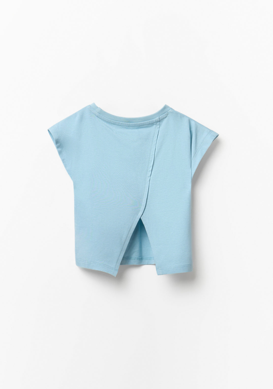 Cord Embroidery Daisies Top - Blue