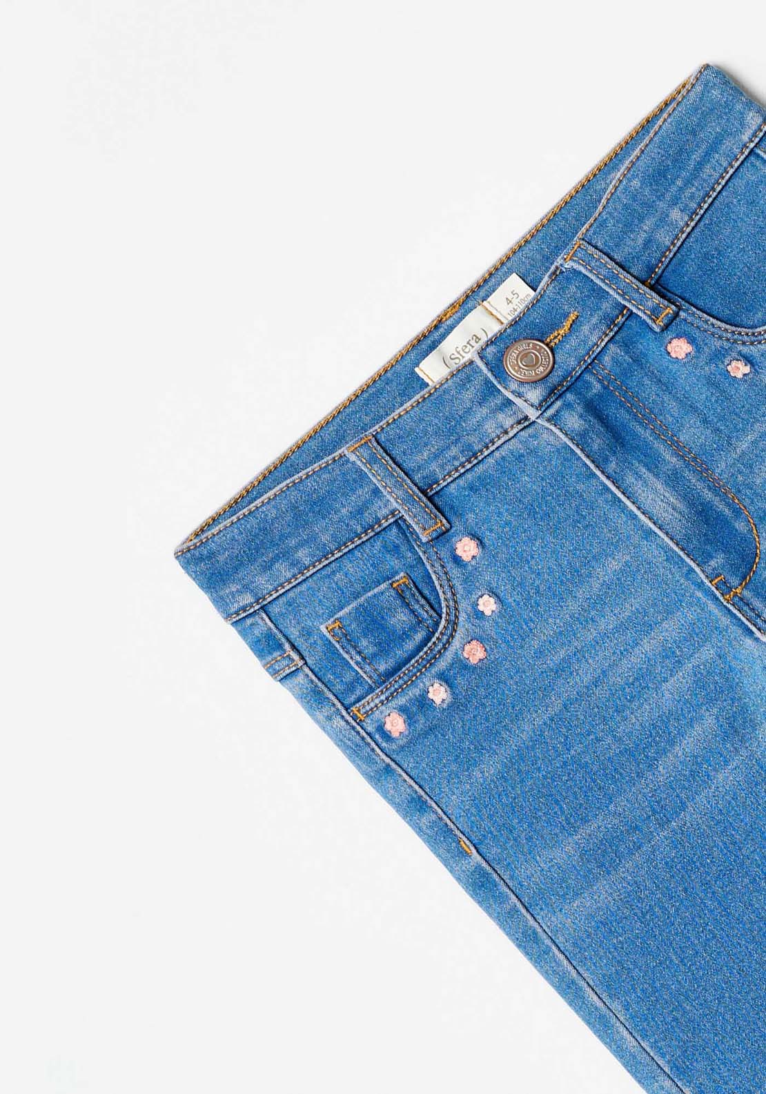 Sfera Denim Jeans With Design Pockets - Blue 2 Shaws Department Stores