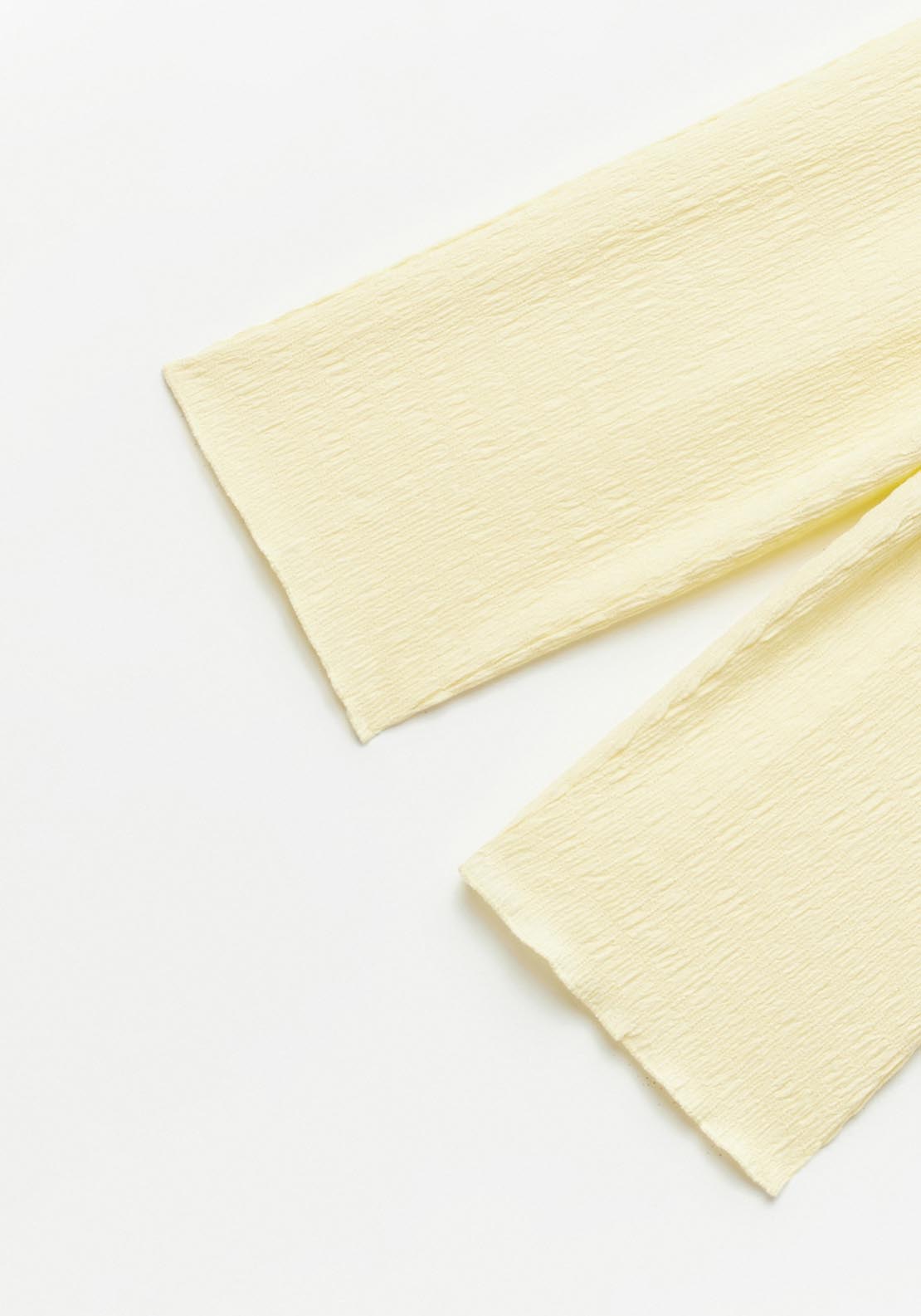 Sfera Wrinkle-Effect Trousers - Yellow 3 Shaws Department Stores