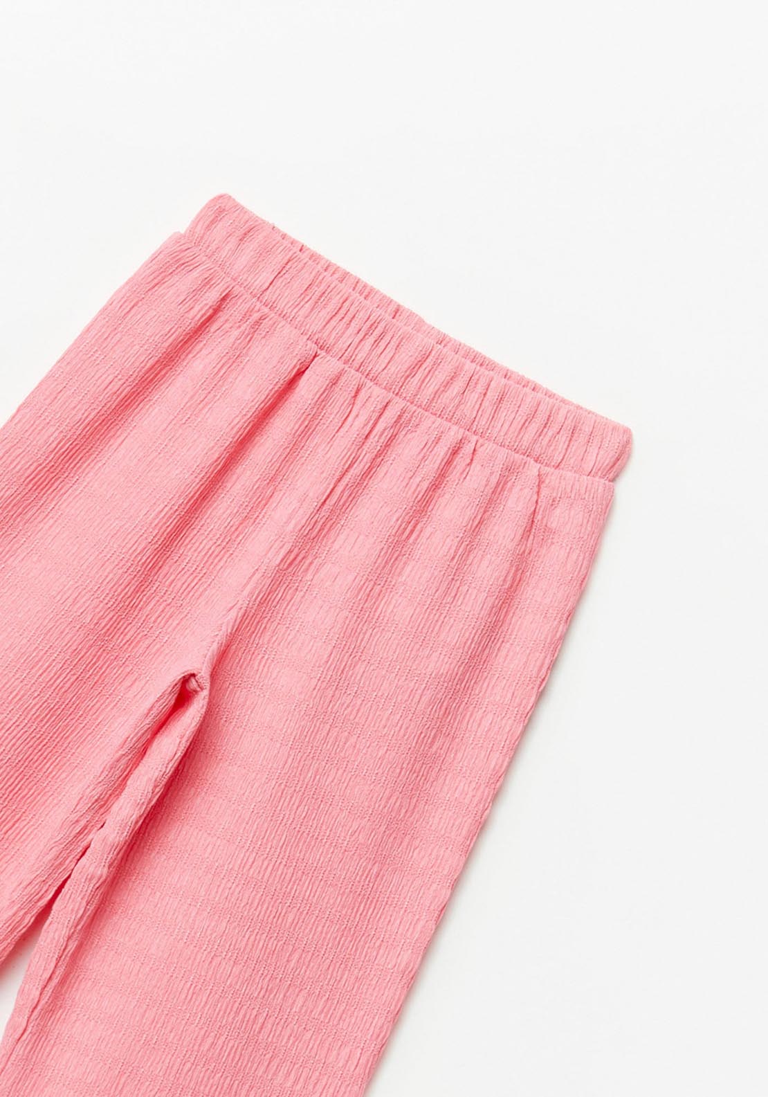 Sfera Wrinkle-Effect Trousers - Fuchsia 4 Shaws Department Stores