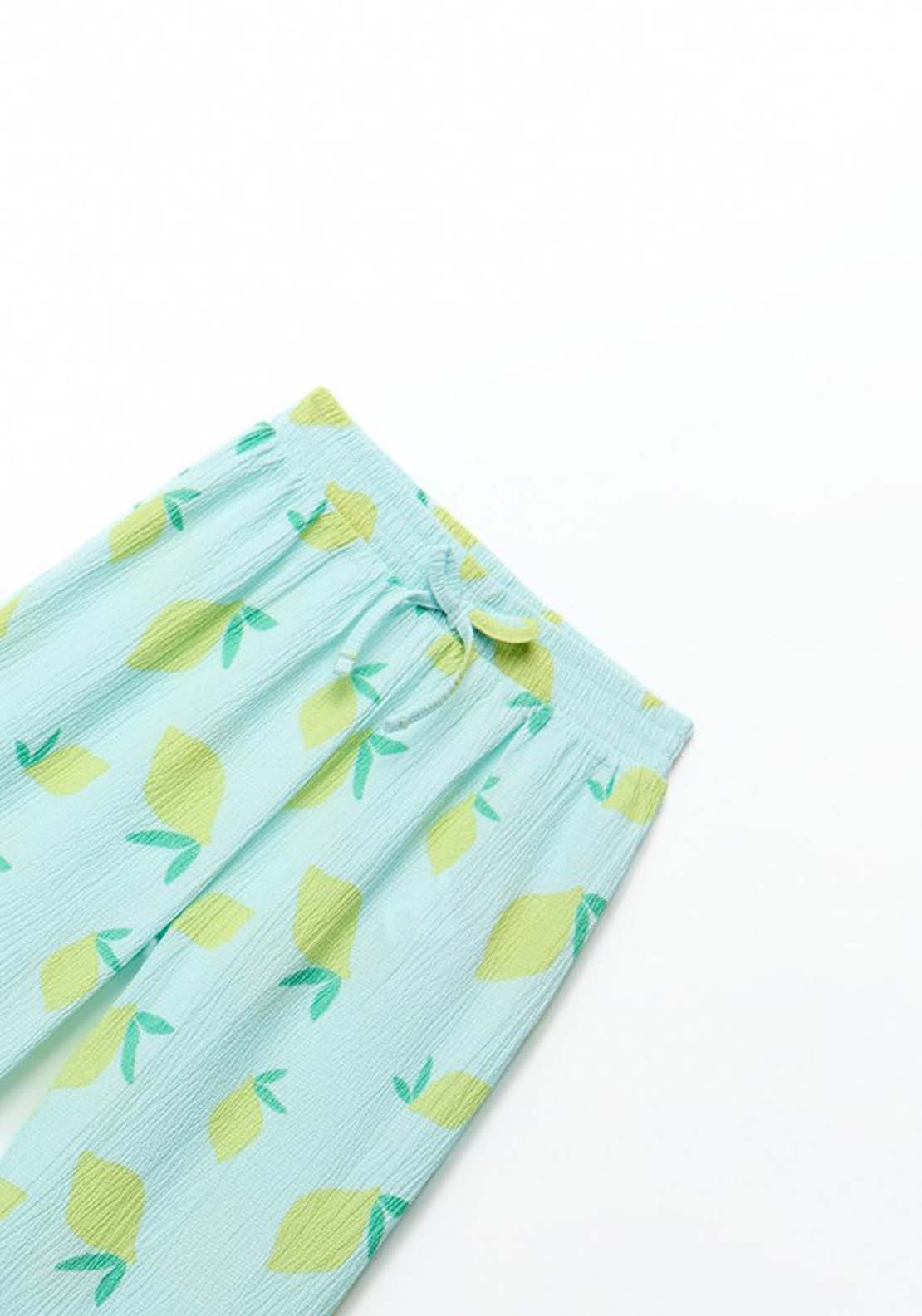 Printed Trousers - Blue
