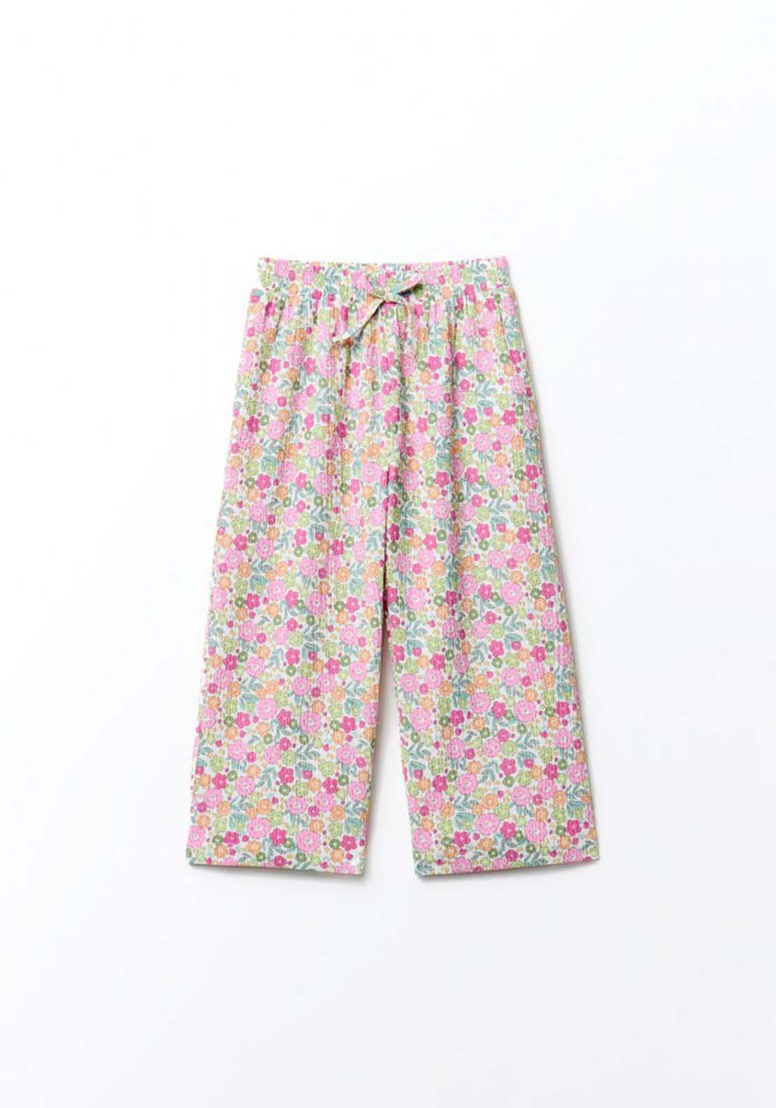 Printed Trousers - Cream Ivory