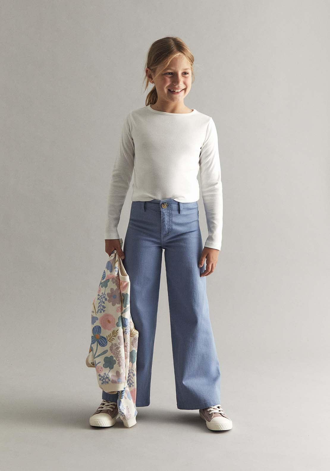 Bell Bottom Pants - Blue