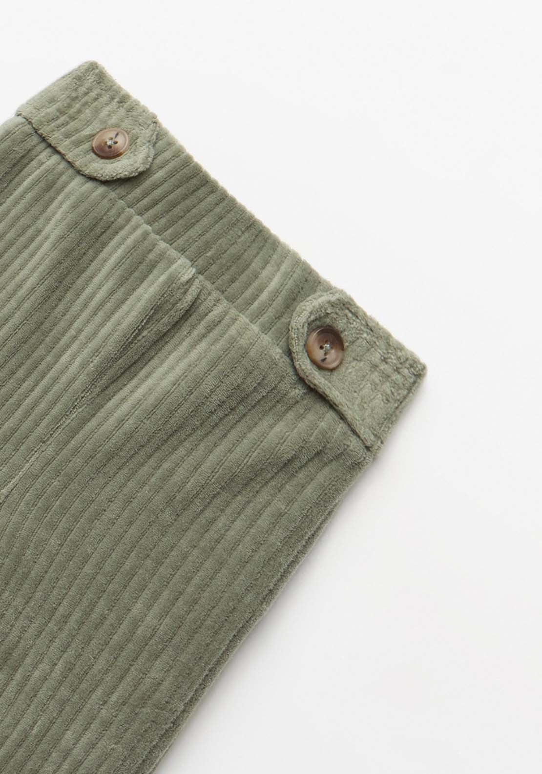 Wide Leg Trouser - Green