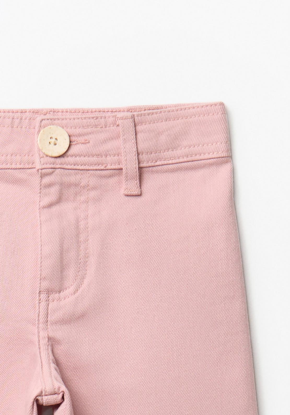 Straight Leg Trousers - Pink