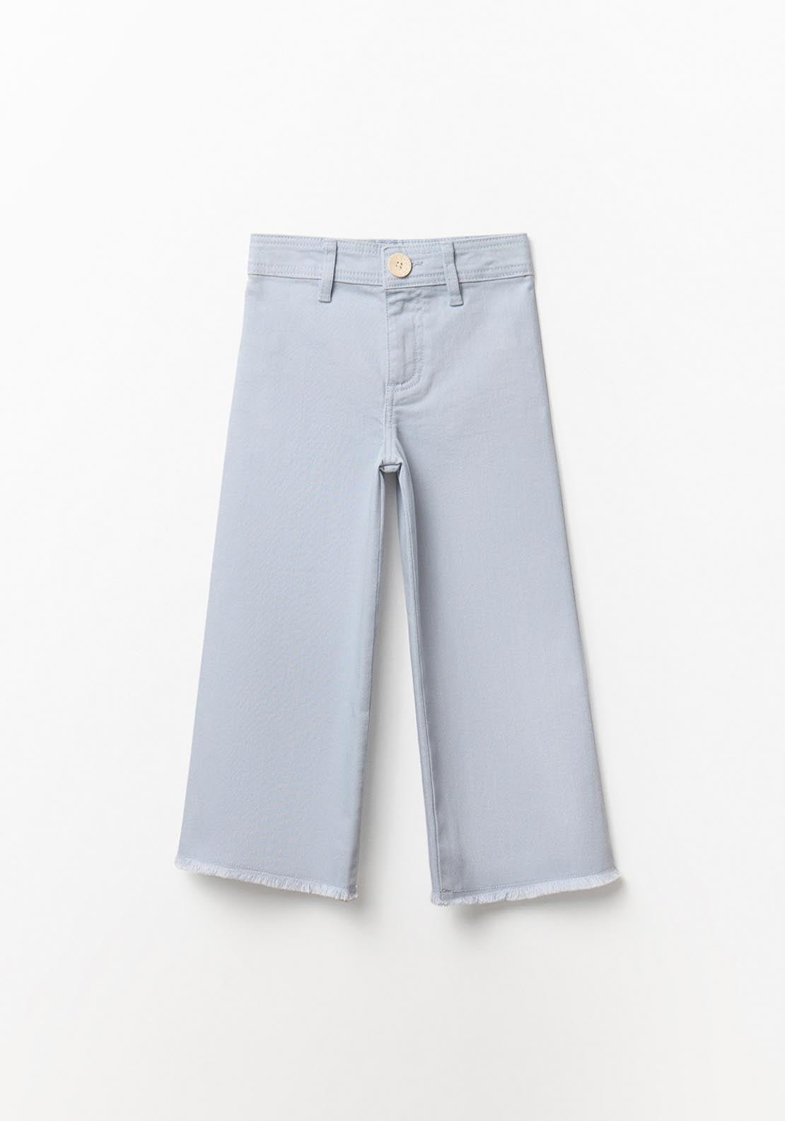 Straight Leg Trousers - Blue